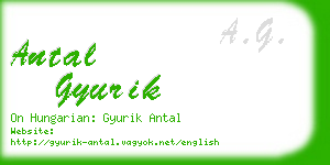 antal gyurik business card